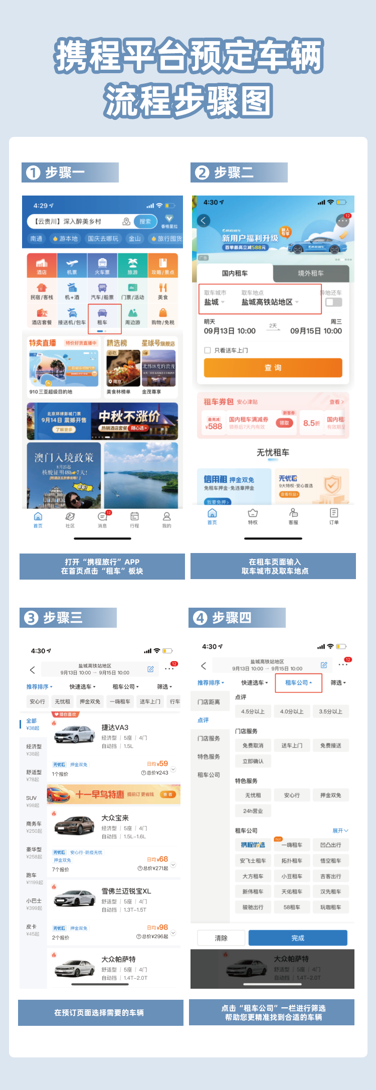携程旅行买票流程